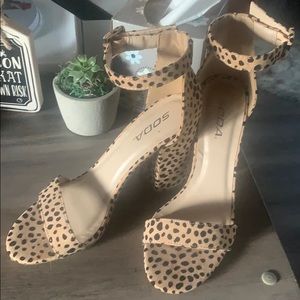 Cheetah heels